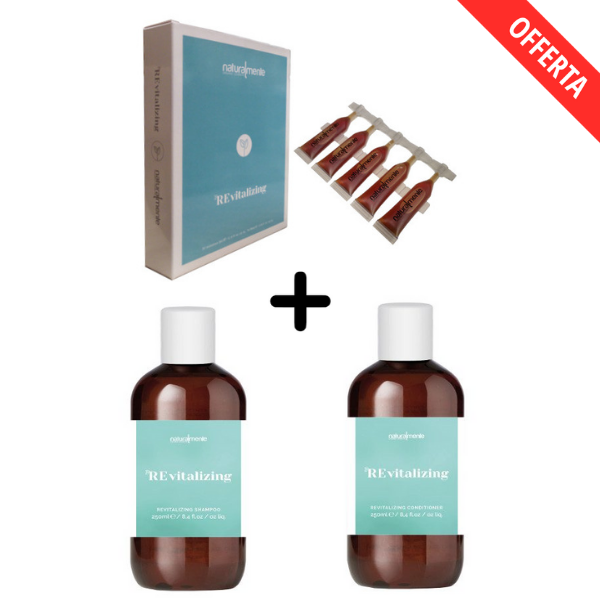 Kit Ricrescita Fiale + Shampoo + Conditioner Anti Caduta Revitalizing Scalp Treatment